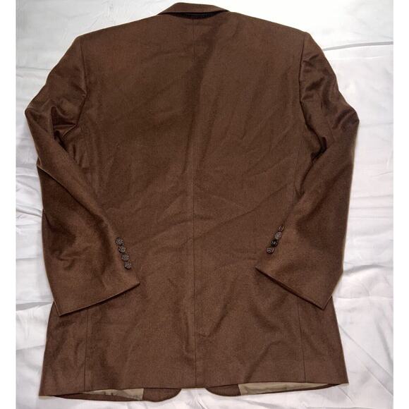 Fioravanti Couture Blazer Men’s Size 38S Brown 100% Cashmere 3 Button Office - Picture 8 of 16